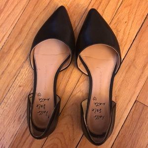 Banana Republic Black Pointed Toe Flats
